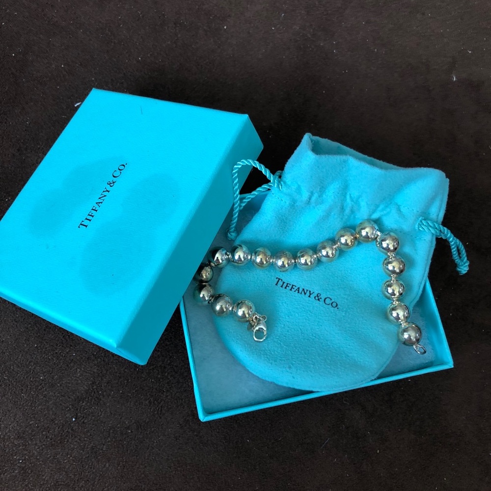 Tiffany & Co silver HardWare ball bracelet